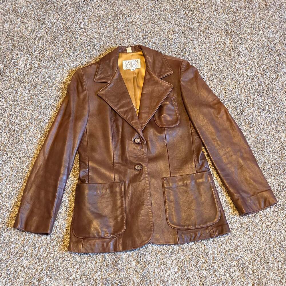 Women's Brown and Gold Jacket